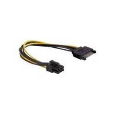 DeLOCK 15 Pin SATA to 6 Pin PCI Express Power Cable - 21cm | High Quality, Reliable Connection - 4043619829248